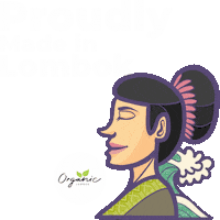 Work Hard Sticker by Organic Lombok