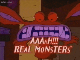 aaahh real monsters 90s GIF