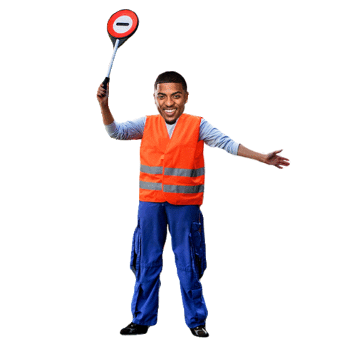 poke voorzichtig Sticker by Top Notch