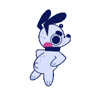 itscosmiccosmic cosmic comet blue dog itscosmiccosmic Sticker