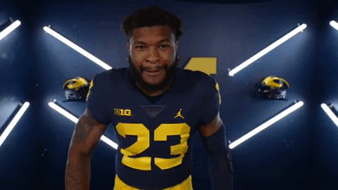 Go Blue College Football GIF by Michigan Athletics