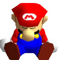 Falling Asleep Mario Party Sticker by GIPHY Gaming