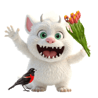 Spring Cute Monster Sticker
