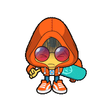 Toikido omg shocked run scared Sticker