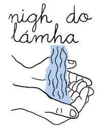 Wash Hands Irish Sticker by Ezra W. Smith