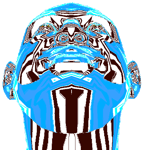 Art Head Sticker by badblueprints