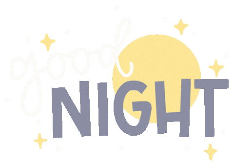 Sleepy Night Sticker by Shannon B Design