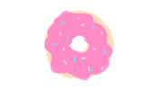 Donut Eating Sticker