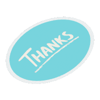 Thanks Merci Sticker