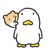 oridoogi rabbit duck hamster reels Sticker