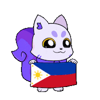 Flag Philippines Sticker by Lucky Kat Studios