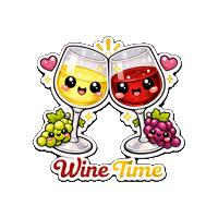 Red Wine Cheers Sticker