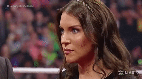 shocked stephanie mcmahon GIF by WWE