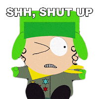 Kyle Broflovski Shut Up Sticker by South Park