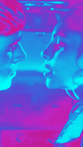 french kiss neon GIF by Example