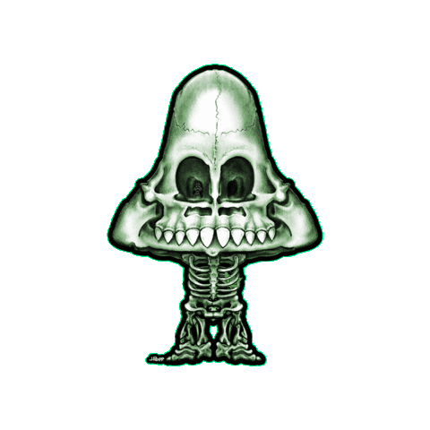 Skull Boo Sticker by MyxedUp