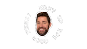 John Krasinski Sgn Sticker by SomeGoodNews