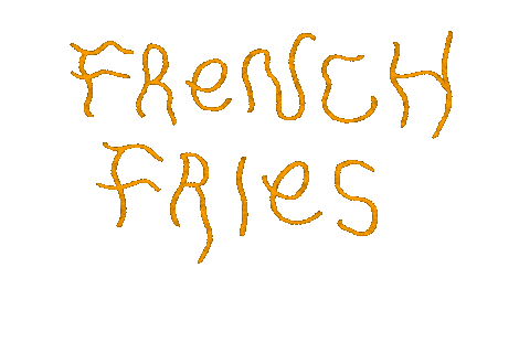 French Fries Sticker by carriesloane