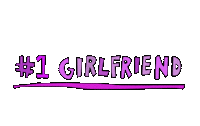 Number 1 Girl Sticker