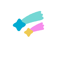 Shooting Star Sticker by Sara Gally