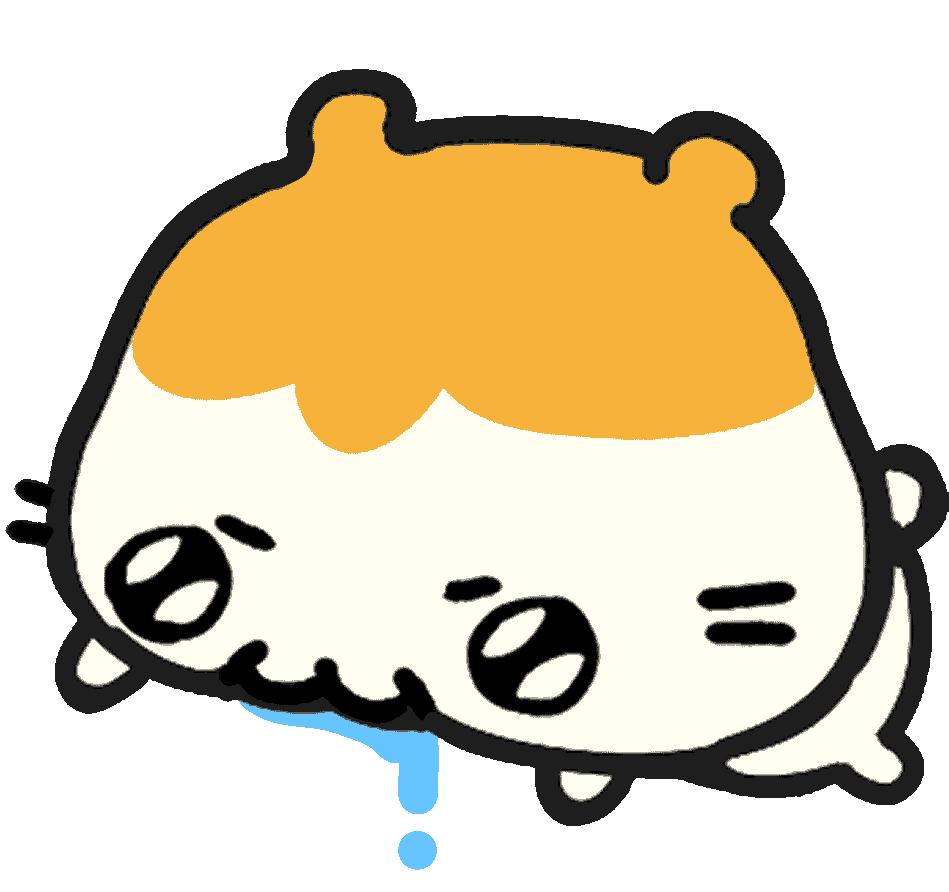 Hamster Eating Sticker