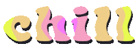 Happy Chill Sticker by Maju  Castillo