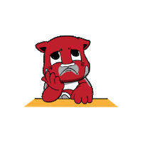 Sad Sion Sticker by Passion Designs