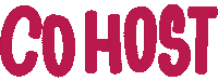 Hosting Co Host Sticker