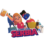 Euro Serbia Sticker by Manne Nilsson