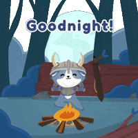 Good Night Woods GIF by The Plooshies