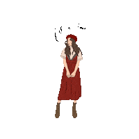 Girl Fashion Sticker