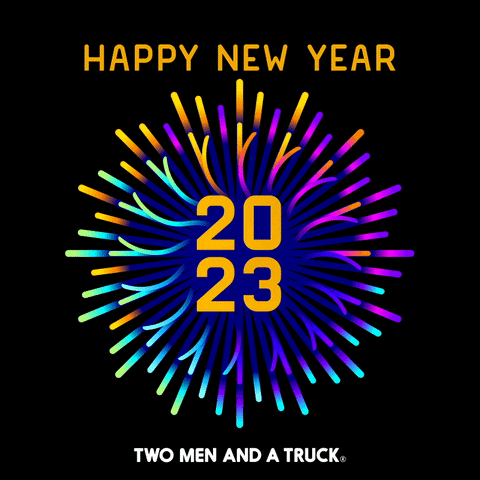 Happy New Year GIF by TWO MEN AND A TRUCK®