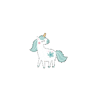 Bear Unicorn Sticker by Vyrobeniny