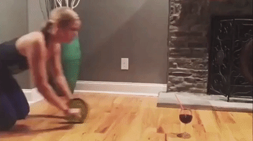 Woman Combines Her Workout With Happy Hour