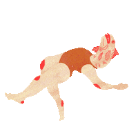 isasinbela illustration water weird women Sticker