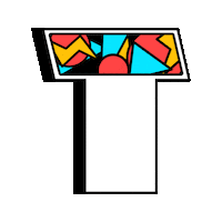 T Alphabet Sticker