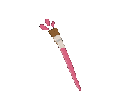 artworkbygabrielle pink artist painting paint Sticker