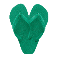 havaianasapac love happy heart green Sticker
