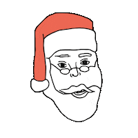 Christmas Santa Sticker by MALT Studio