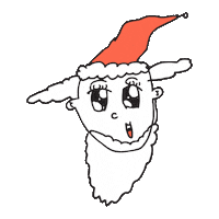 Christmas Santa Sticker by MALT Studio