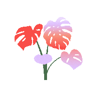 Plants Monstera Sticker by All Natural Pharmacy