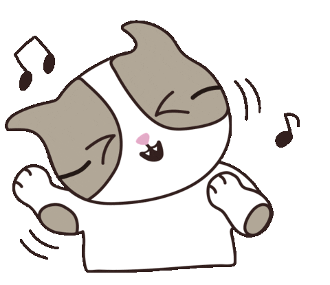 happiter__ giphyupload 고양이 댄스 춤 Sticker