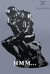 The Thinker What GIF by ElmonX