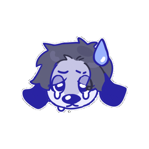 kodomoppoi giphygifmaker dog sad puppy Sticker
