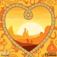 Wild West Love GIF by Pudgy Penguins