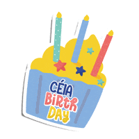 Feliz Aniversario Sticker by Céia - Centro Integrado Andréia Azevedo
