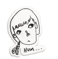 Girl Doubt Sticker