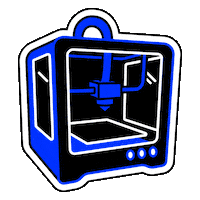 3D Printer Animation Sticker by ORÖ
