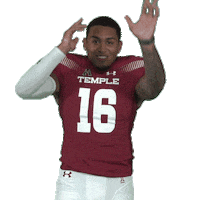 Temple Football Celebration Sticker by Temple Owls