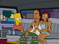 happy bart simpson GIF